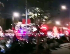 广州海珠区大塘一工厂突然起火