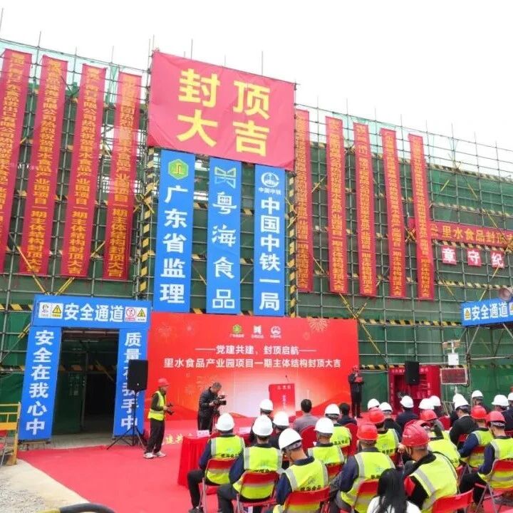 封顶提速！里水两大项目落地，产业民生双赢